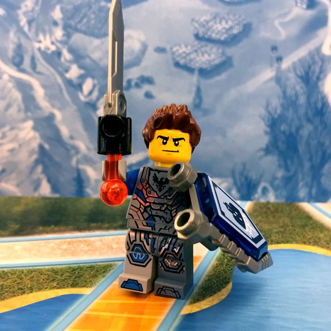 Exclusive Clay minifigure with NEXO Knights Character Encyclopedia
