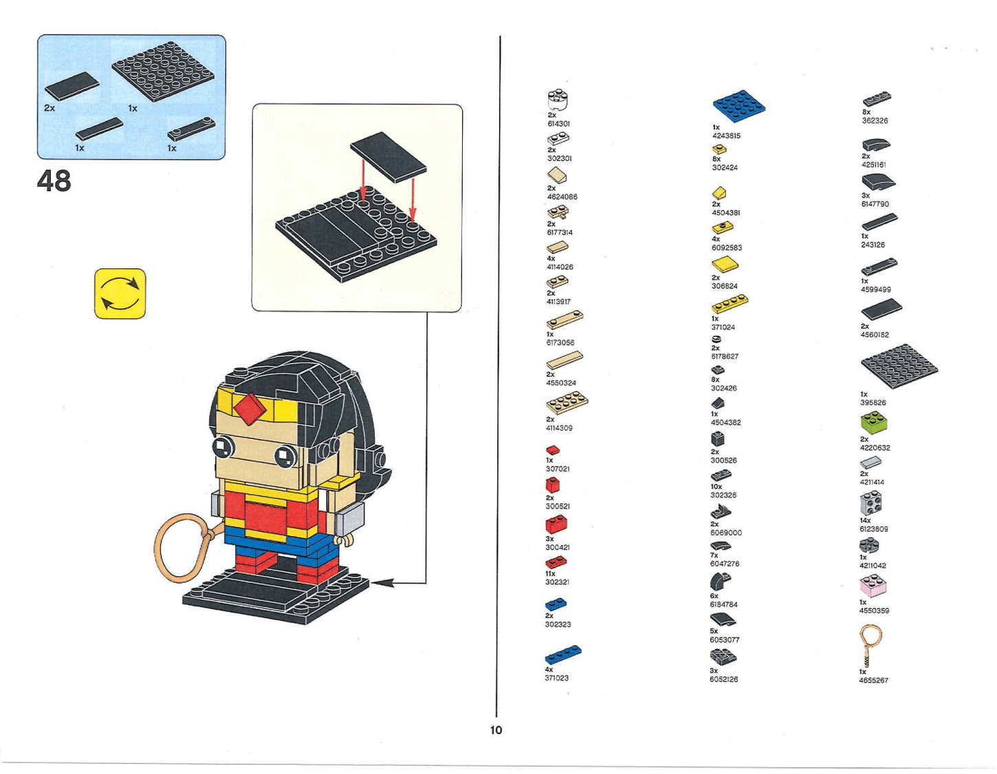 Wonder Woman BrickHeadz instructions Brickset LEGO set guide and