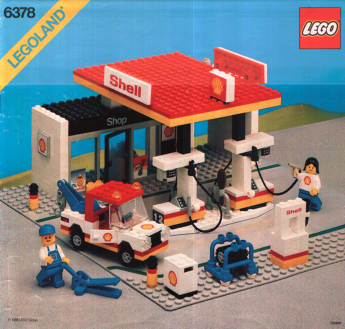 63781 Shell Service Station Brickset LEGO set guide and database