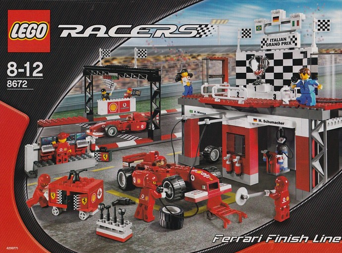 8672 Ferrari Finish Line Brickset LEGO set guide and database