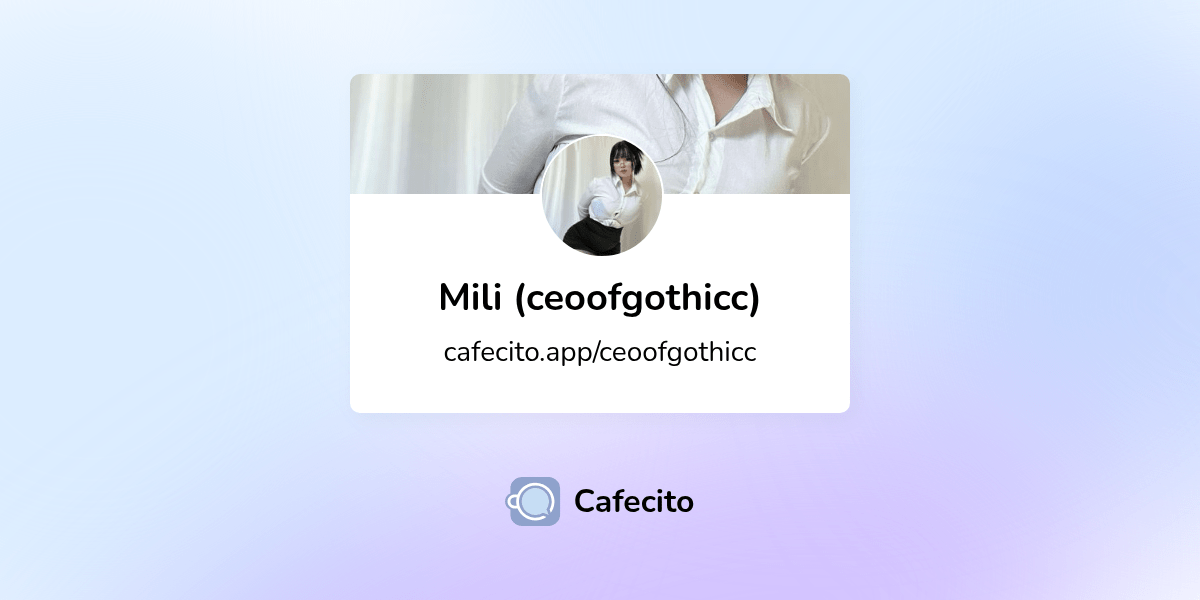 Galería de Mili (ceoofgothicc) | Cafecito