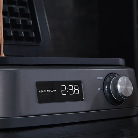 Calphalon IntelliCrisp™ Waffle Maker, Dark Stainless Steel