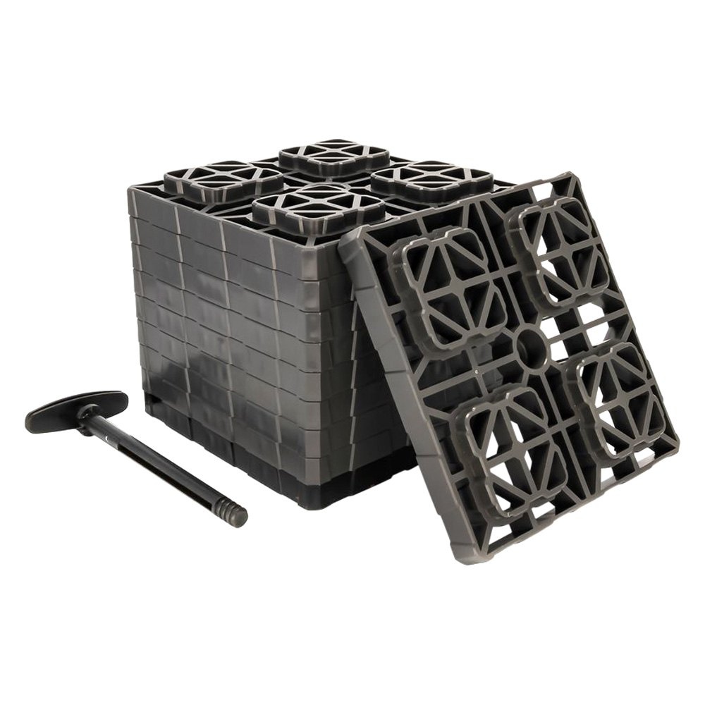 Camco® 44527 FasTen Gray Xl Heavy Duty Leveling Blocks (10 Pieces