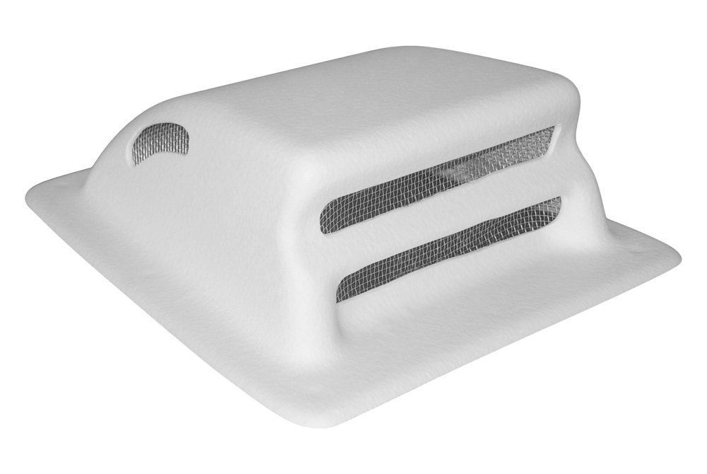 Icon Technologies® 00886 6.25" x 7.5" Polar White Plumbing Vent Cover
