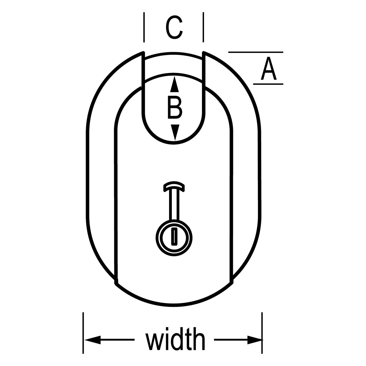 Master Lock® 185D Titanium Series™ Stainless Steel Body Padlock