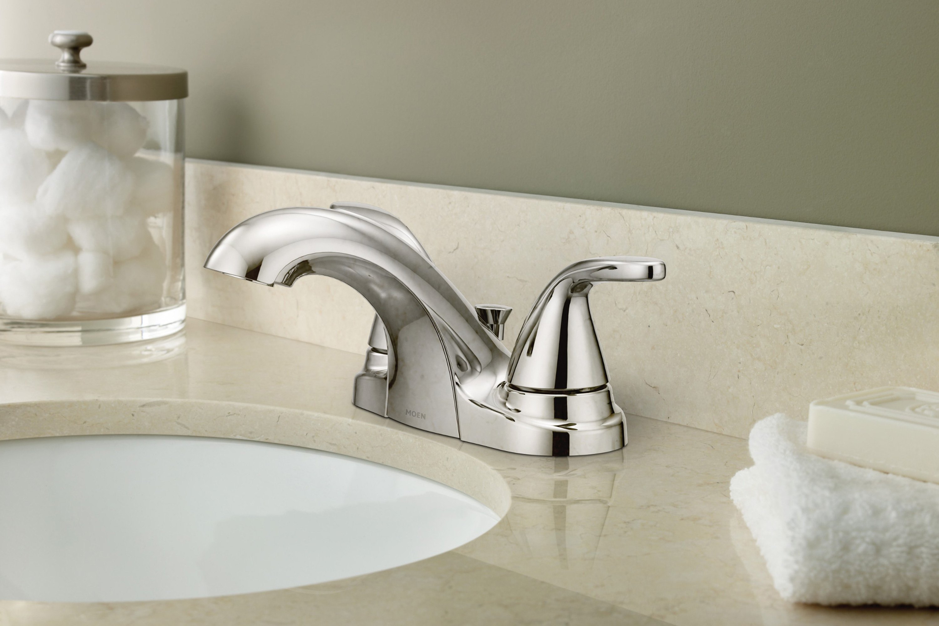 Moen® 84603 Adler™ Chrome TwoHandle Bathroom Faucet