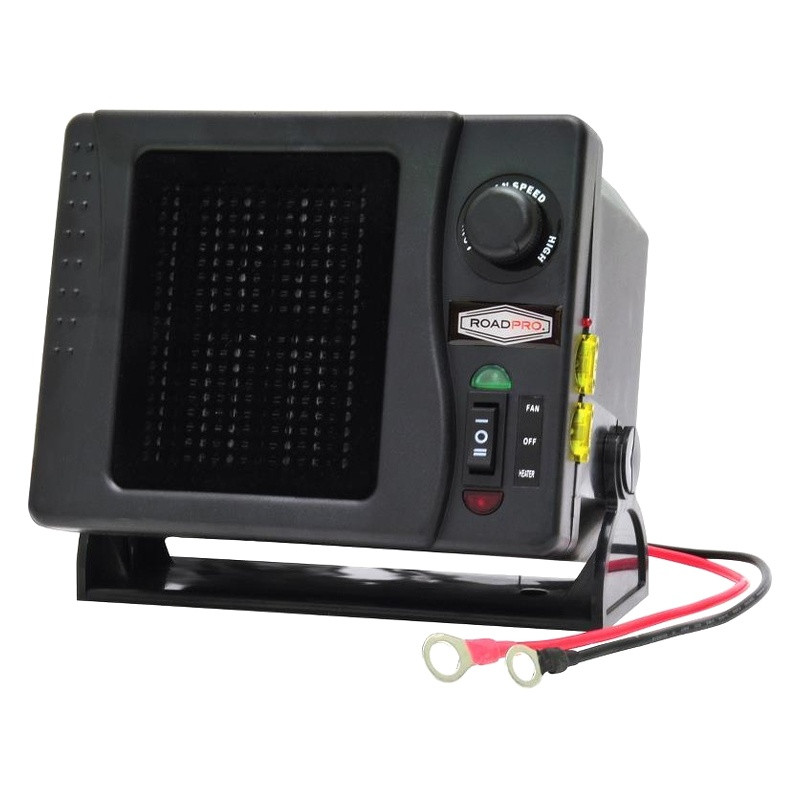 RoadPro® RPSL681 Black 12V DC Adjustable Speed 300 Watt Heater/Fan