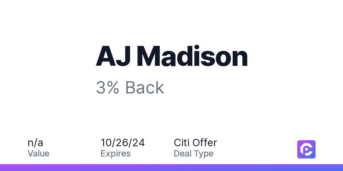 AJ Madison 3 Back CardPointers