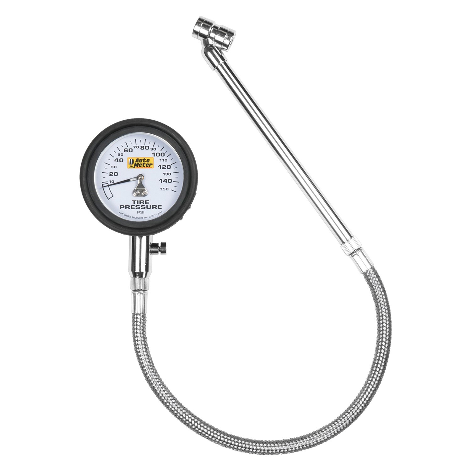 Auto Meter® 2165 0 to 150 psi Dial Heavy Duty Dual Foot Tire Pressure