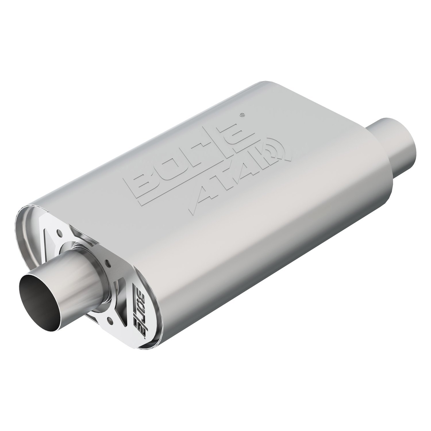 Borla® 400820 ATAK™ Stainless Steel Oval Crate Gray Exhaust Muffler