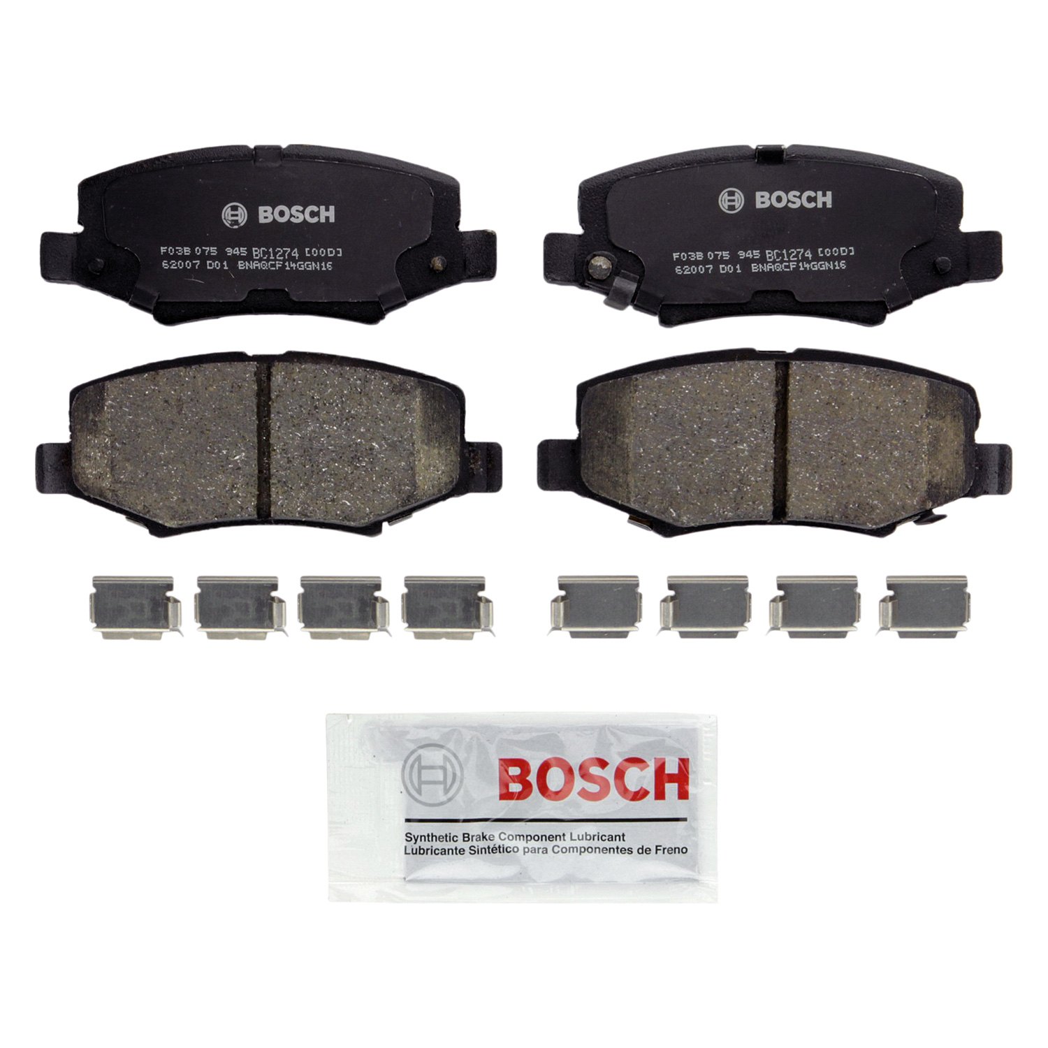 Bosch® BC1274 QuietCast™ Premium Ceramic Rear Disc Brake Pads