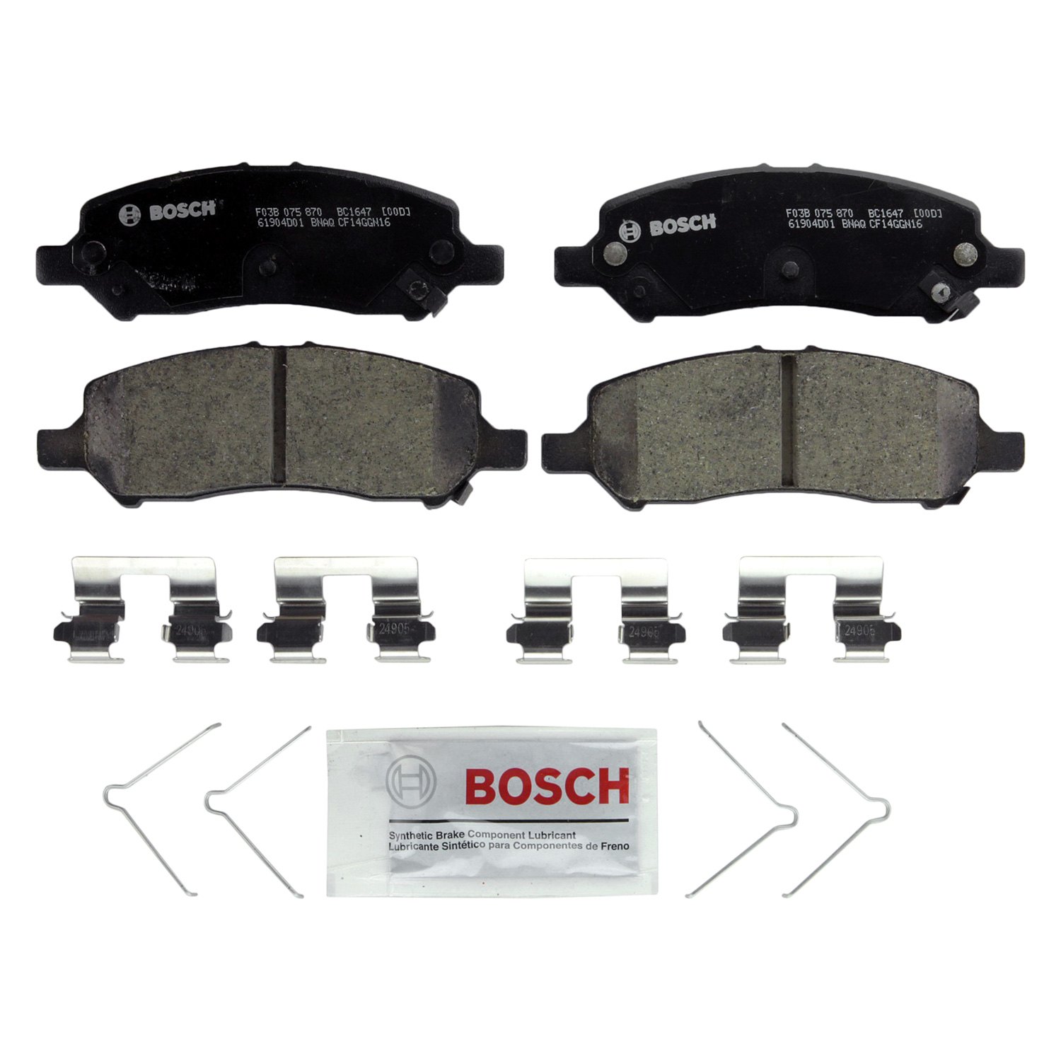 Bosch® BC1647 QuietCast™ Premium Ceramic Rear Disc Brake Pads