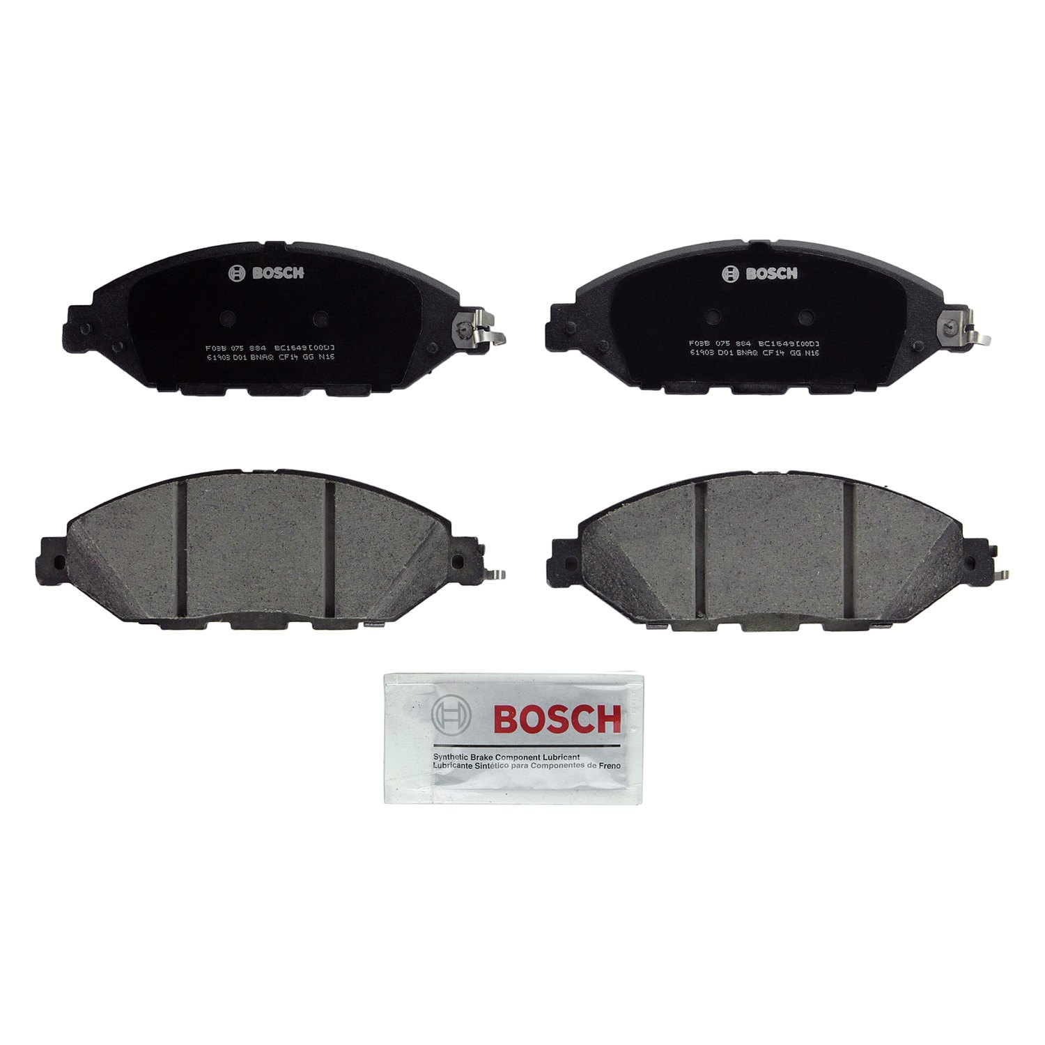 Bosch® BC1649 QuietCast™ Premium Ceramic Front Disc Brake Pads