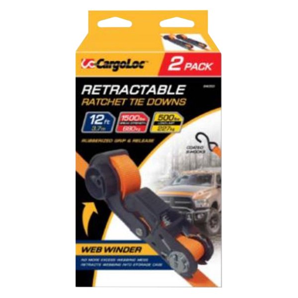 CargoLoc® 84050 1" x 12' Ratchet Tie Down Straps