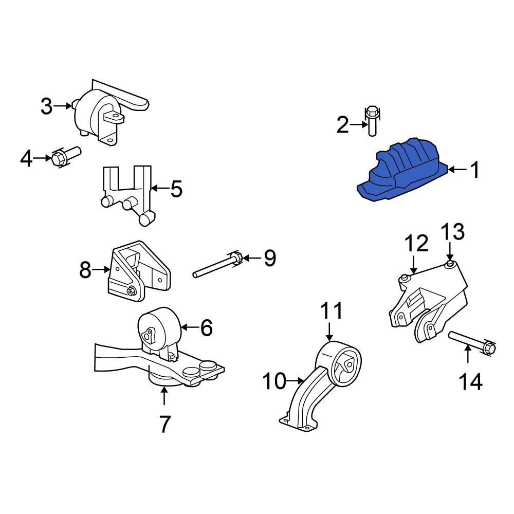 Chrysler OE 5105450AB - Engine Mount Bushing