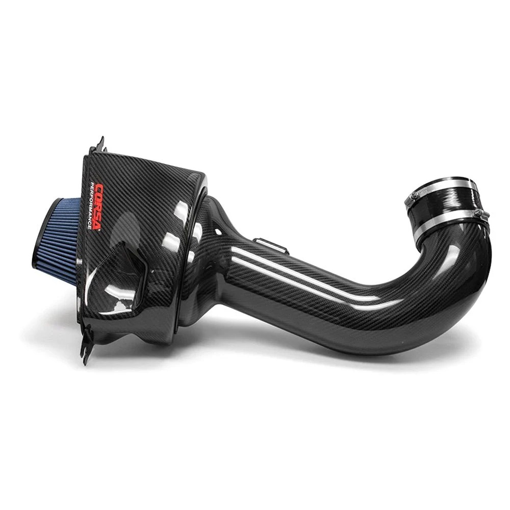 Corsa® 44002 Open Element Plastic Black Carbon Fiber Cold Air Intake