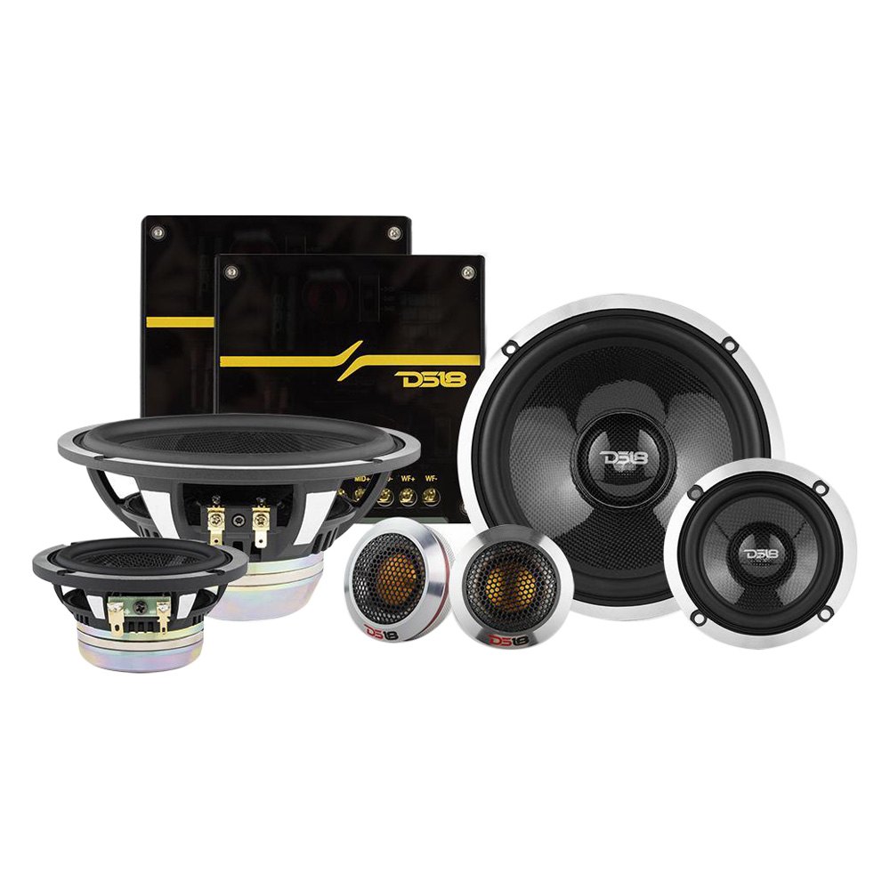 DS18® DX3N Deluxe Series 61/2" 3Way 580W Component Speakers