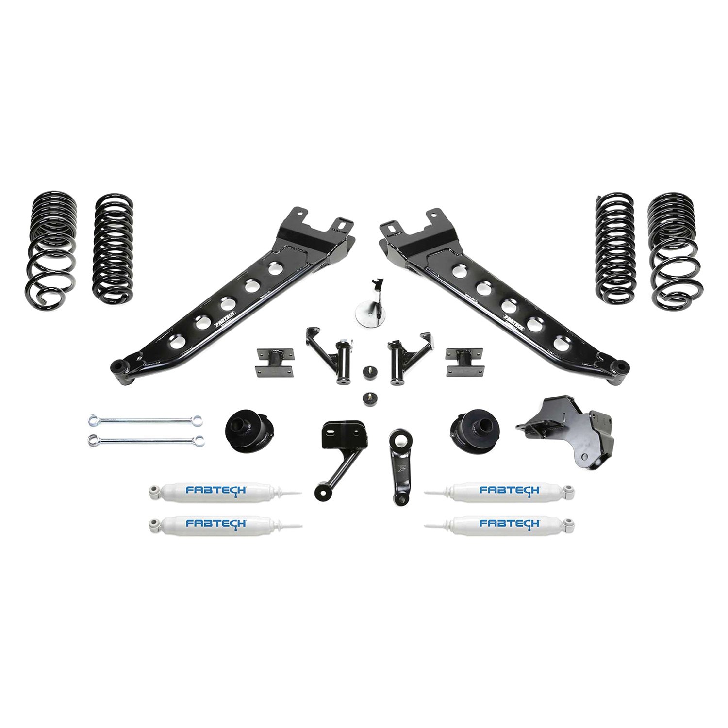 Fabtech® K3180 5" Radius Arm Front and Rear Suspension Lift Kit
