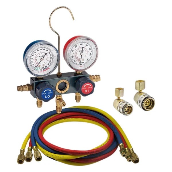 FJC® 6761 Aluminum R134a Manifold Gauge Set with 72" Hoses and Quick
