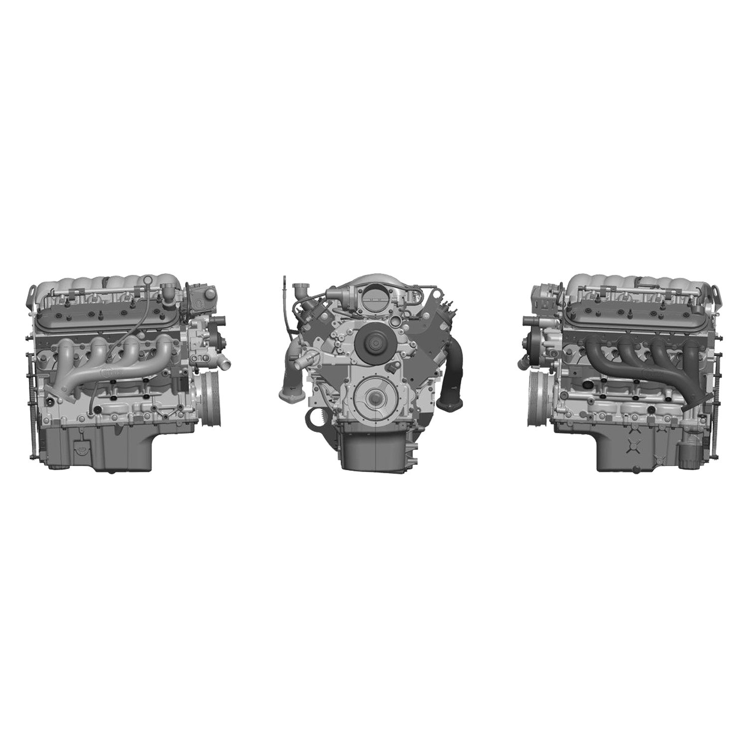 Flowtech® 317301FLT Cast Iron Silver Ceramic Exhaust Manifold