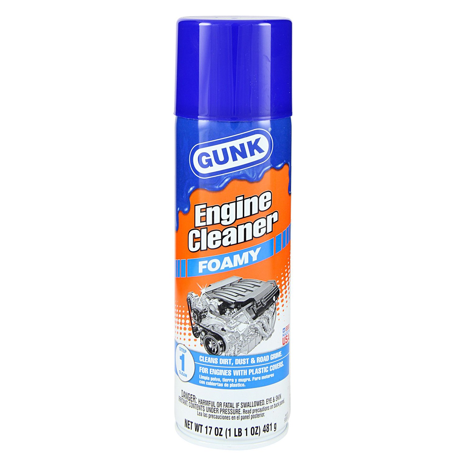 GUNK® FEB1CA Foamy Engine Cleaner with California's Voc Limits