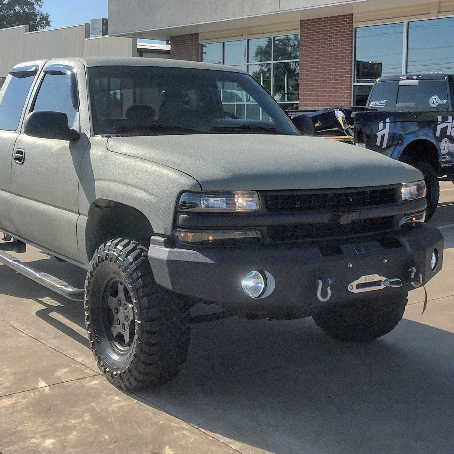 Hammerhead® Chevy Tahoe 2001 Full Width Black Front Winch HD Bumper