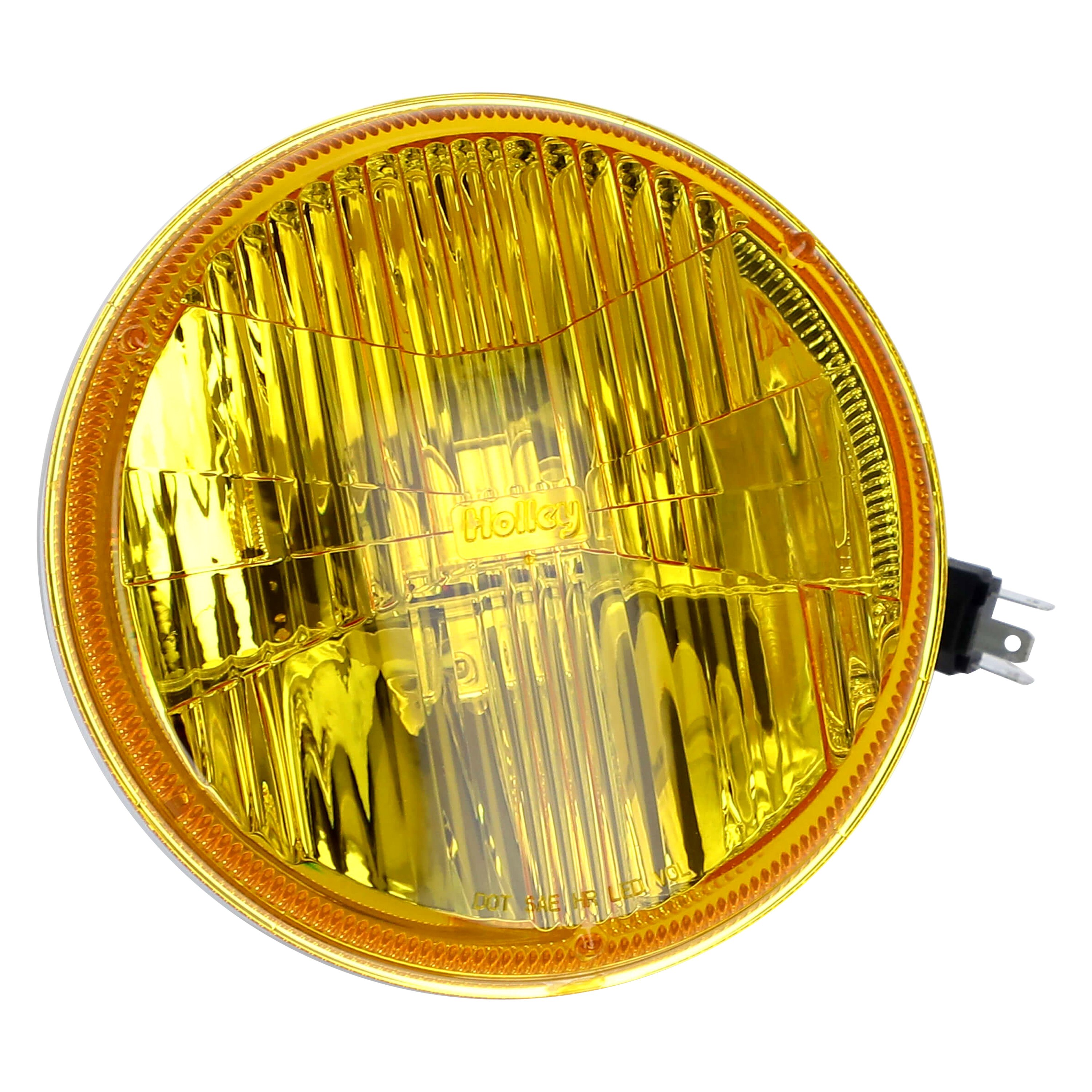 Holley® Chevy Nomad 1955 RetroBright™ 7" Round Chrome/Yellow LED