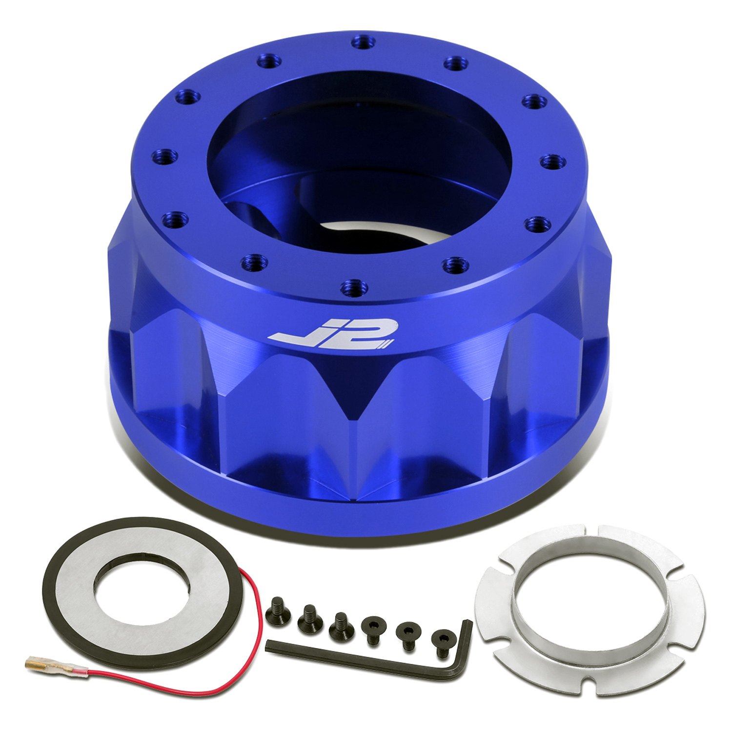 J2 Engineering® 101000043 Blue Steering Wheel Hub Adapter
