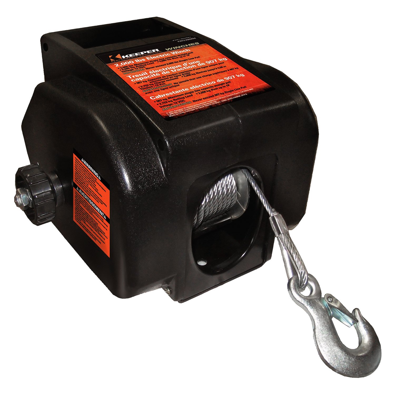 Keeper® KTSL2000RM 2,000 lbs Tracker Series Winch