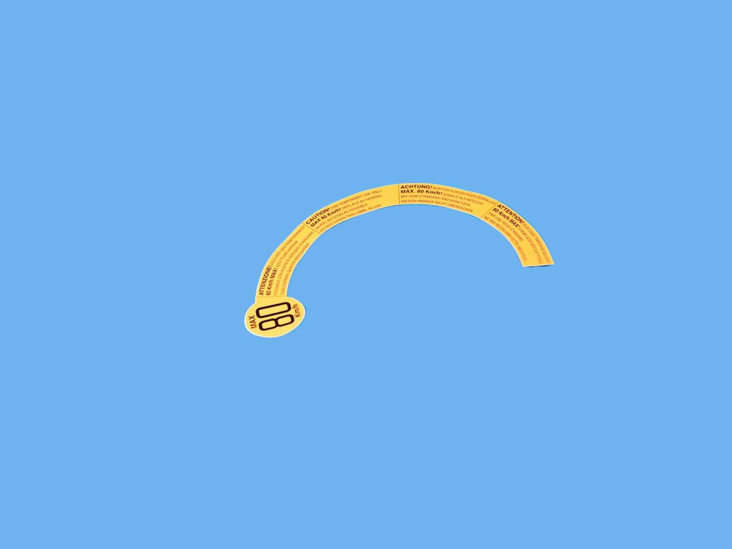 Mopar® 04670613AA Temporary Spare Tire Warning Label