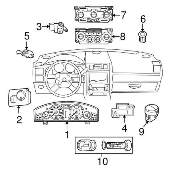 Mopar® 05189366AB Parking Brake Switch
