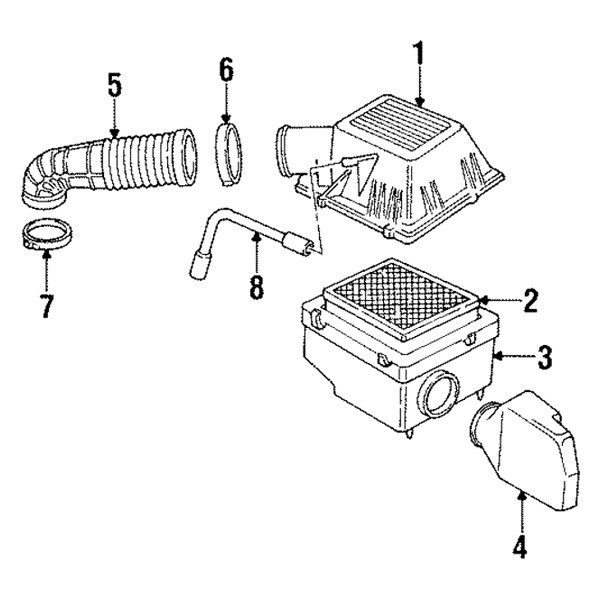 Jeep OE 53007386AB - Engine Air Filter