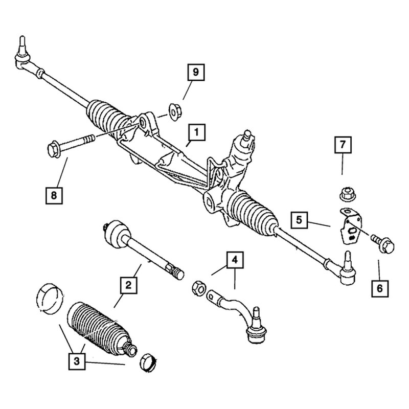 Mopar® 68039435AA Rack and Pinion Bolt