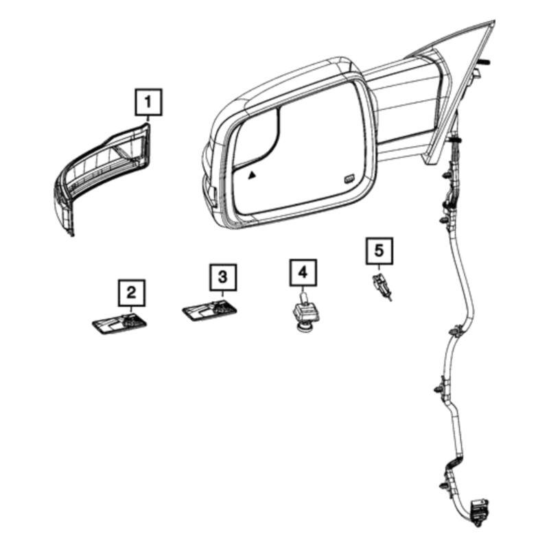 Ram OE 68460763AA Front Left Turn Signal Light Assembly