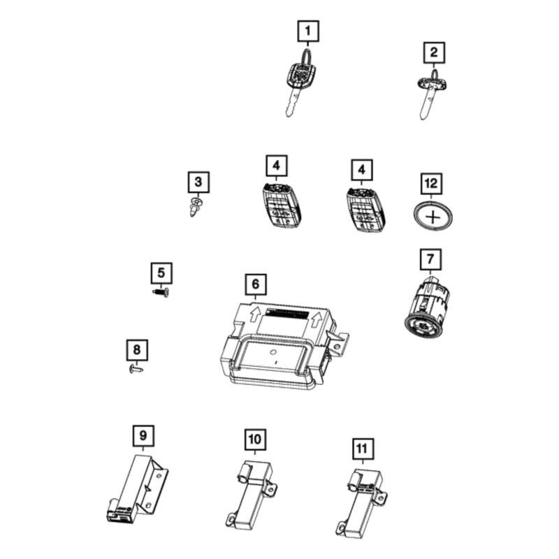 Mopar® 68538052AB Keyless Entry Transmitter