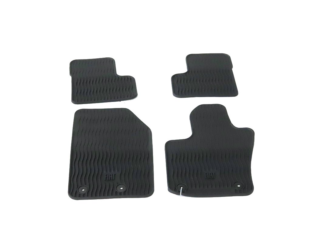 Mopar® 82214405AB All Weather 1st & 2nd Row Black Rubber Floor Mat Set