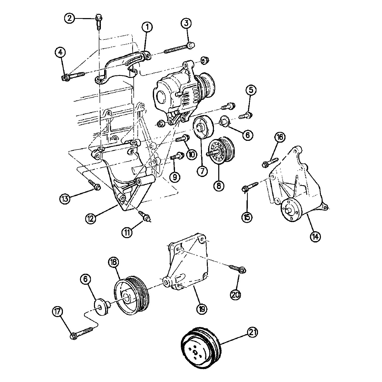 Mopar® 53010243 New Power Steering Pump Bracket
