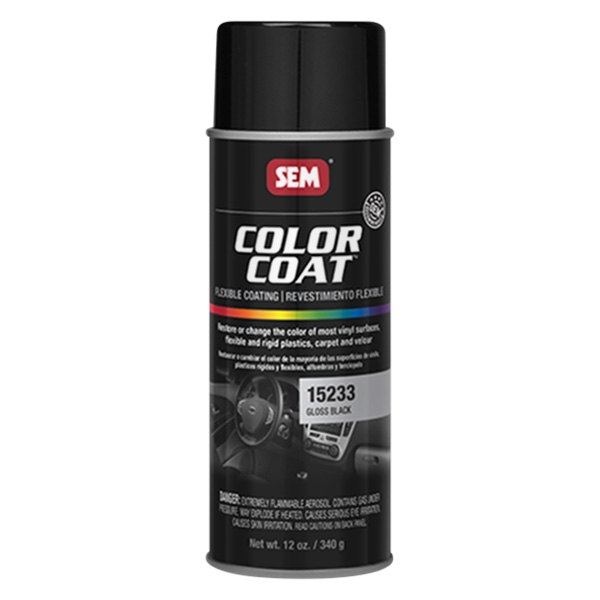 SEM® 15233 Color Coat™ 16 fl. oz. Gloss Black Aerosol Interior Paint