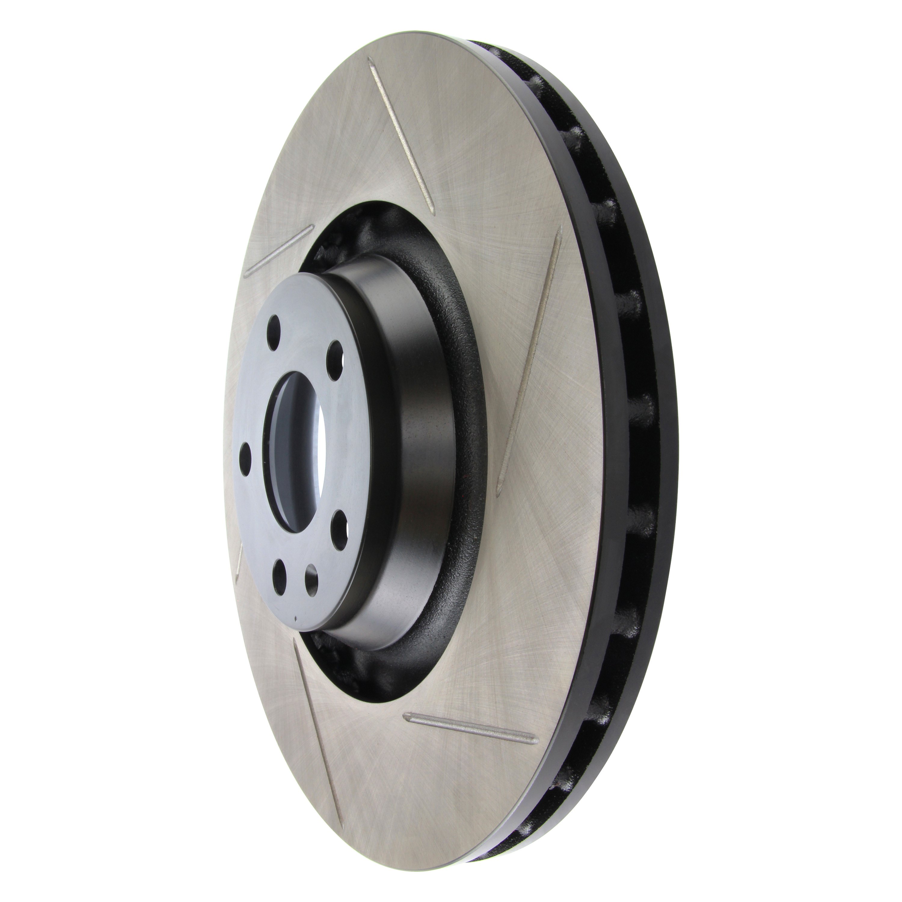 StopTech® Audi A6 with Vented Front Rotors 2006 Sport Slotted 1Piece