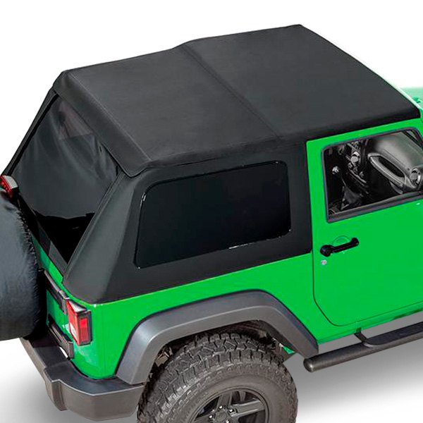 TrailFX® Jeep Wrangler JK 2018 With Sunroof Black Diamond Slant Back
