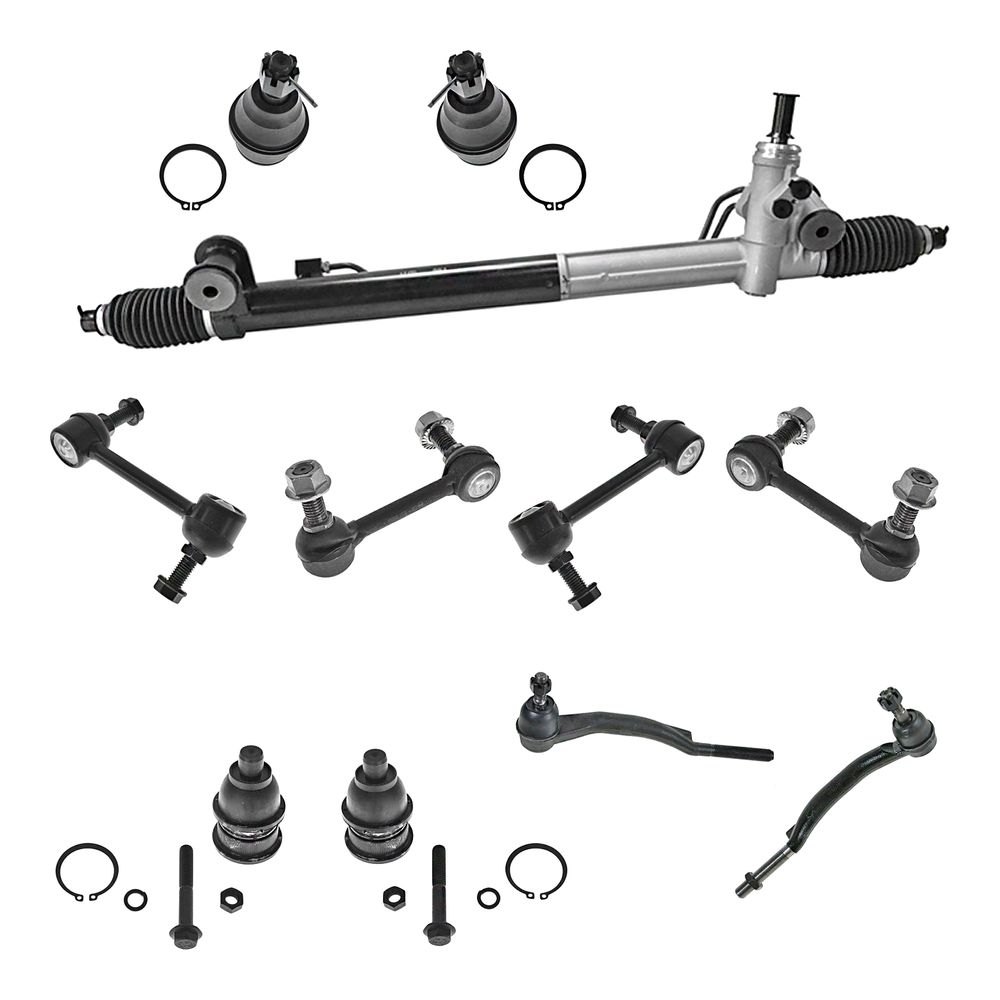 TRQ® PSA60012 Front and Rear Rack and Pinion Assembly and Suspension Kit