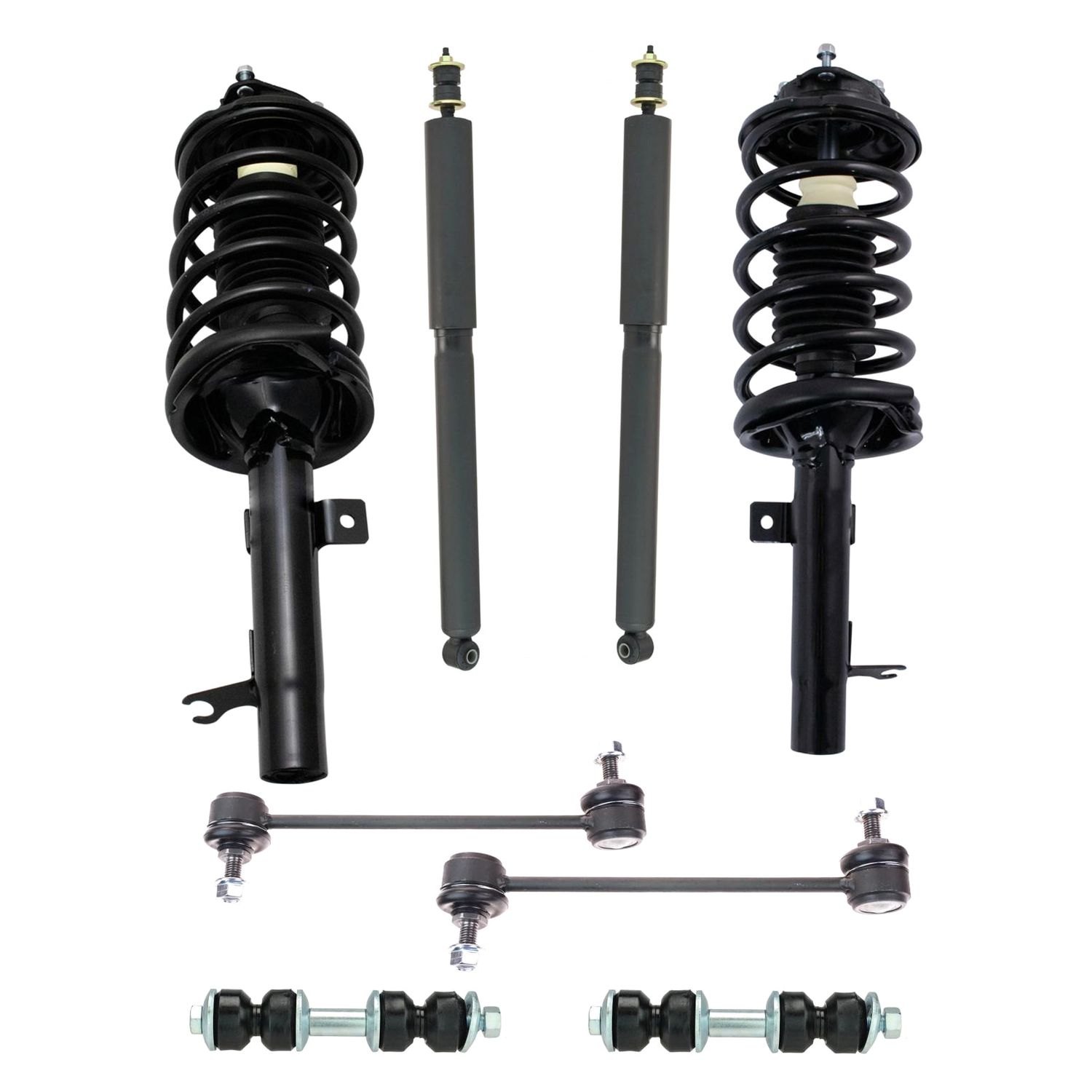 TRQ® SKA34849 Front and Rear Shock Absorber and Suspension Kit