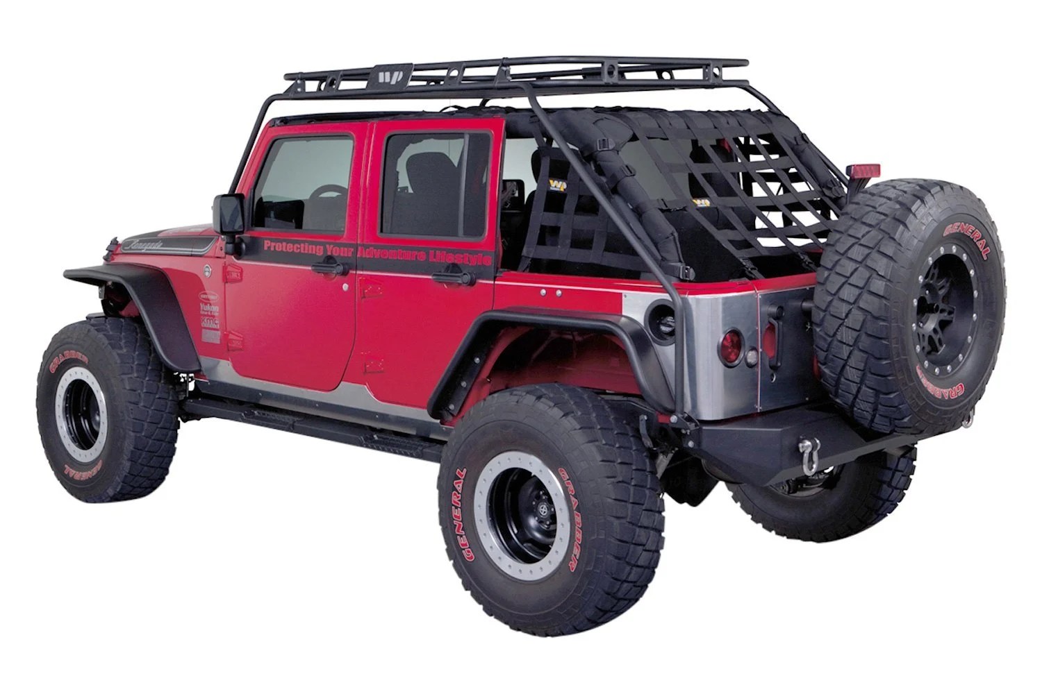 Warrior® Jeep Wrangler Hard Top 2007 Renegade Roof Cargo Basket