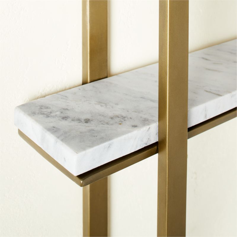 Marble 3Tier Wall Shelf