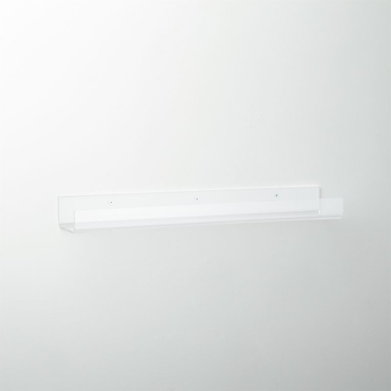 acrylic wall shelf 24" CB2