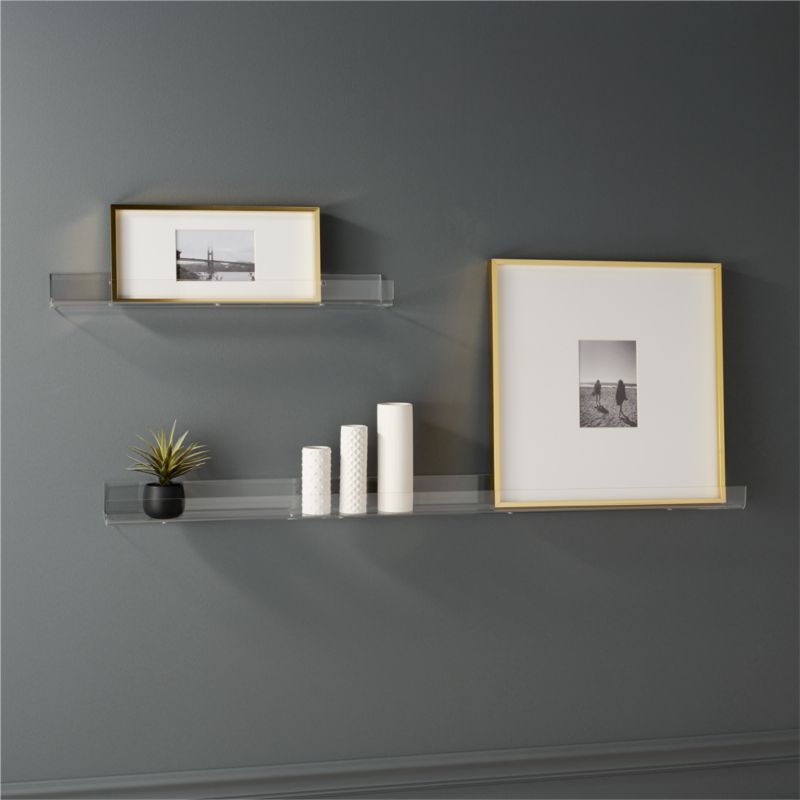 acrylic wall shelves CB2