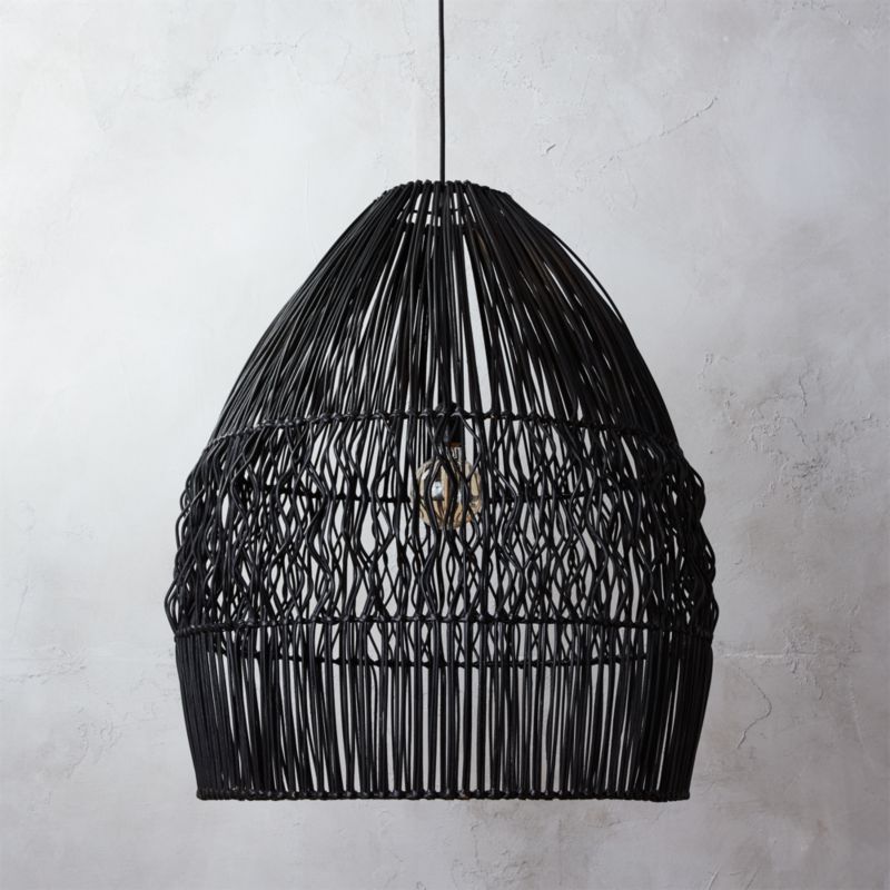archer black pendant light CB2