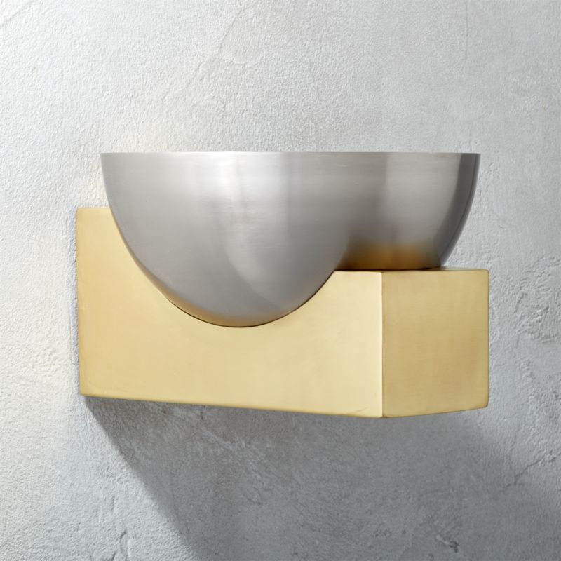 bowl wall sconce CB2