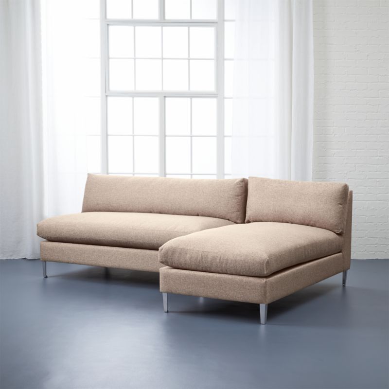 cielo II 2piece sectional sofa Buster Flax CB2