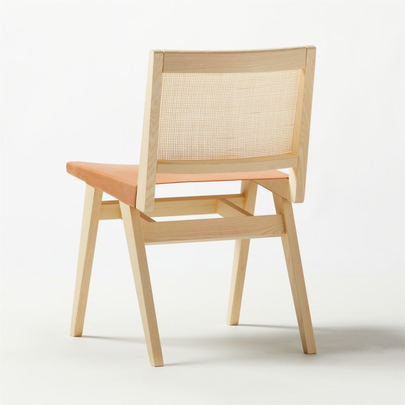 Claude Cane and Leather Dining Chair